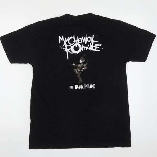 Rock Tees Mens Black  Cotton  T-Shirt Size M Crew Neck  - My Chemical Romance The Black Parade