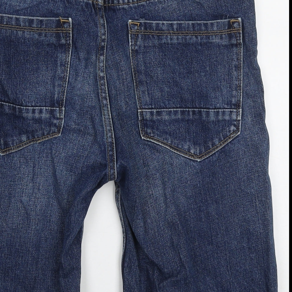 Denim Co Mens Blue  Cotton Bermuda Shorts Size 32 L10 in Regular Button