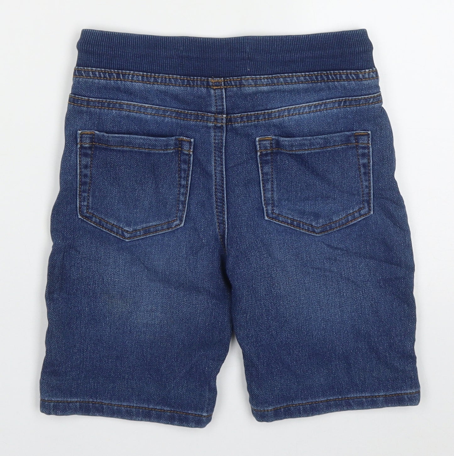 Denim Co Boys Blue  Cotton Bermuda Shorts Size 5-6 Years  Regular Drawstring
