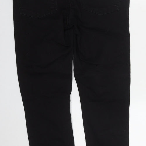 Denim Co Womens Black  Cotton Skinny Jeans Size 14 L26 in Regular Button