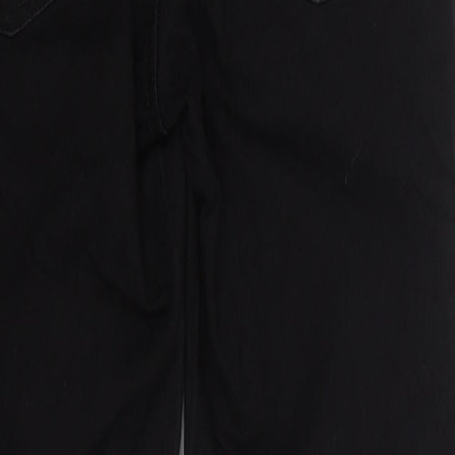 Denim Co Womens Black  Cotton Skinny Jeans Size 14 L26 in Regular Button
