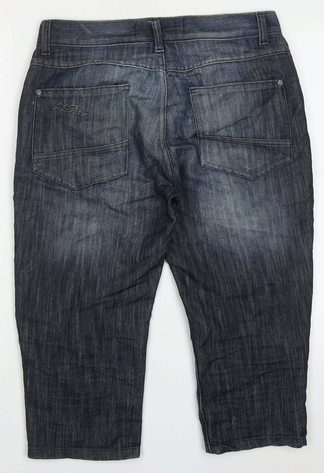 No Fear Mens Blue  Cotton Cropped Jeans Size S L20 in Regular Button