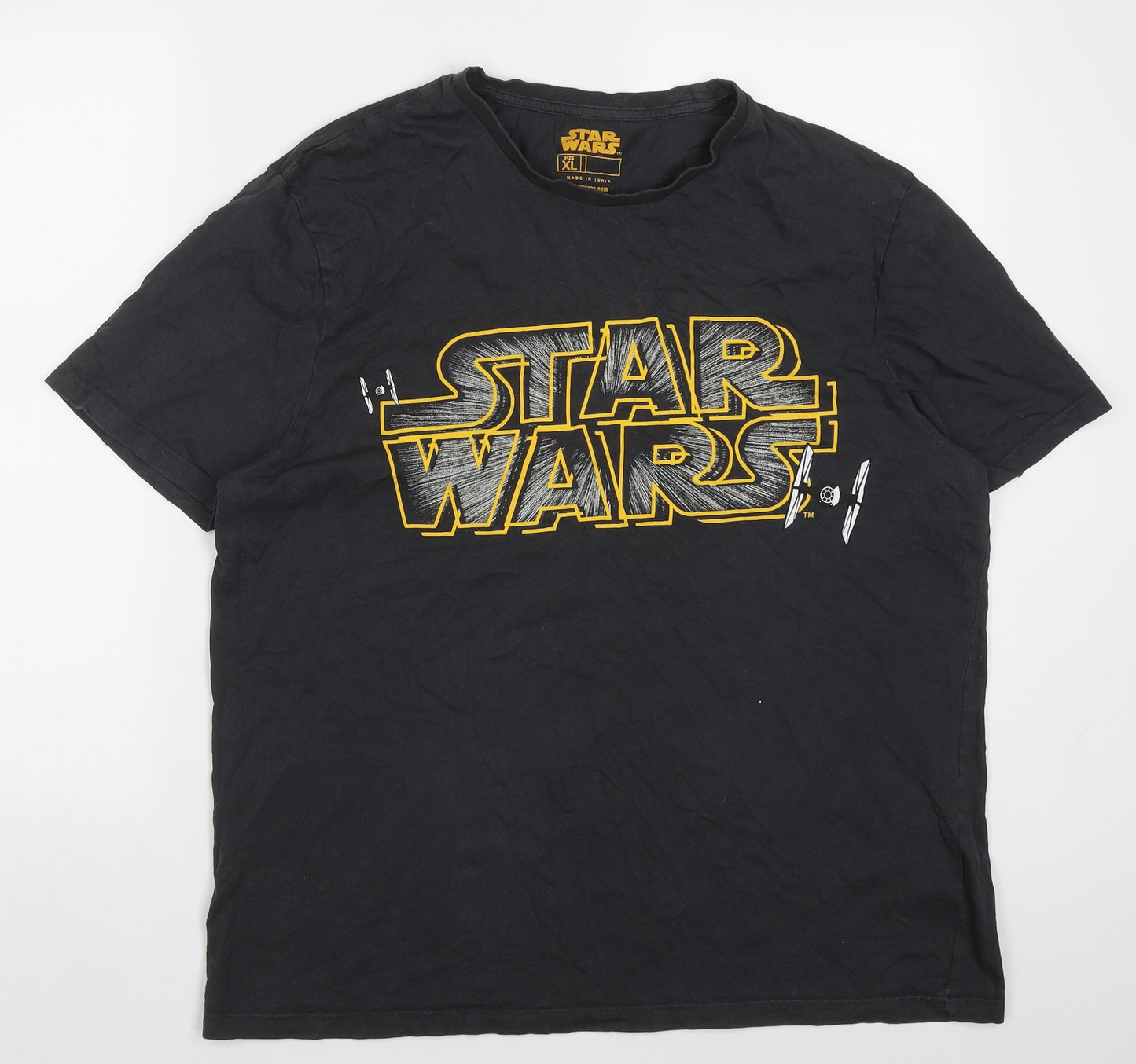 F&F Mens Grey  Cotton  T-Shirt Size XL Crew Neck  - Star Wars