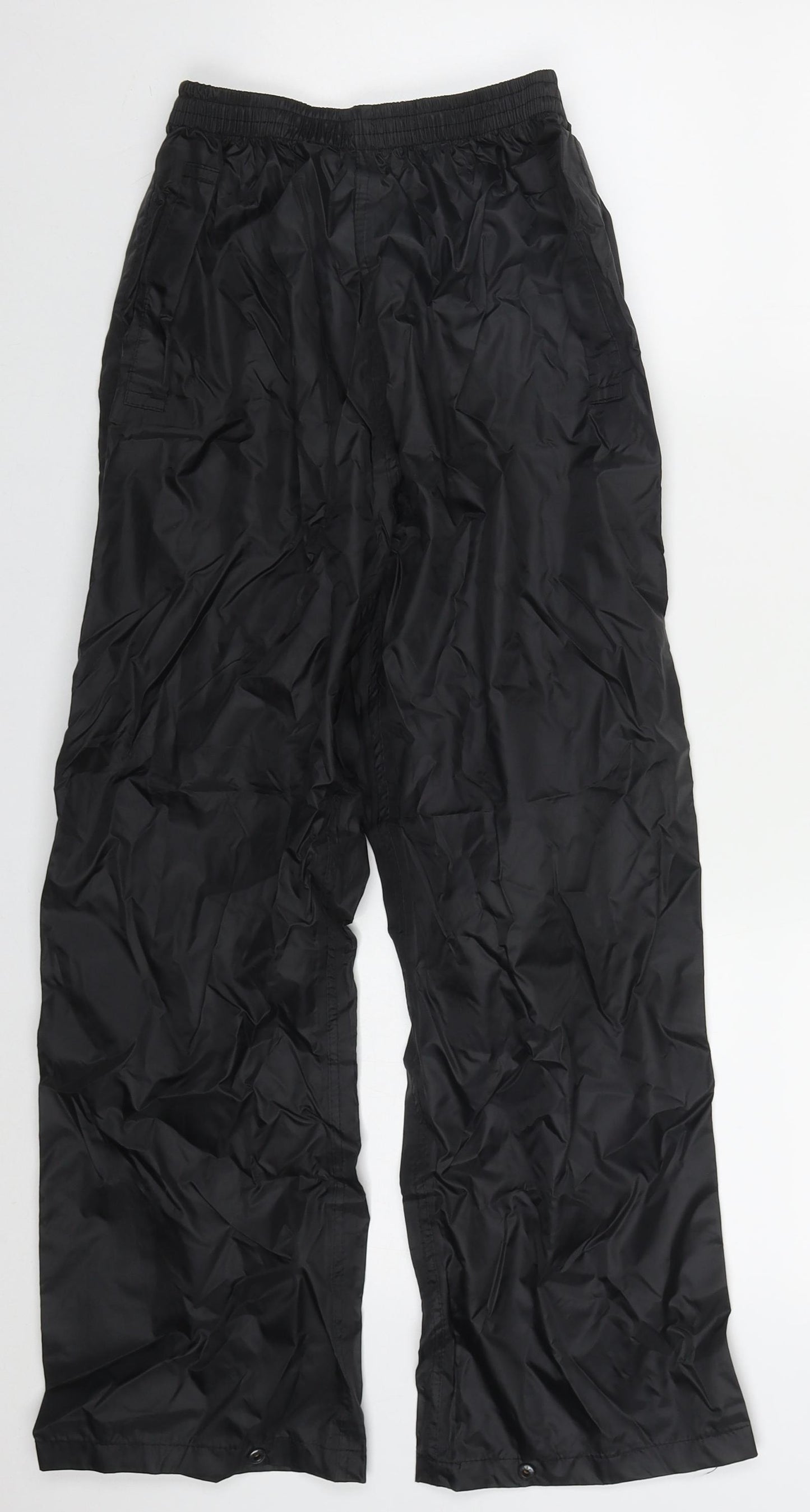Regatta Boys Black  Polyester Rain Trousers Trousers Size 11-12 Years  Regular