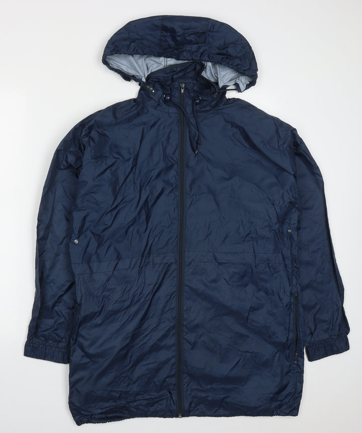 Preworn Womens Blue   Jacket Coat Size 12  Zip