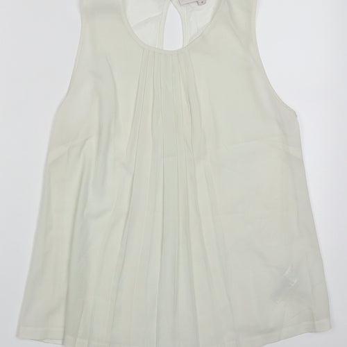 French Connection Womens White  Polyester Basic Tank Size M One Shoulder