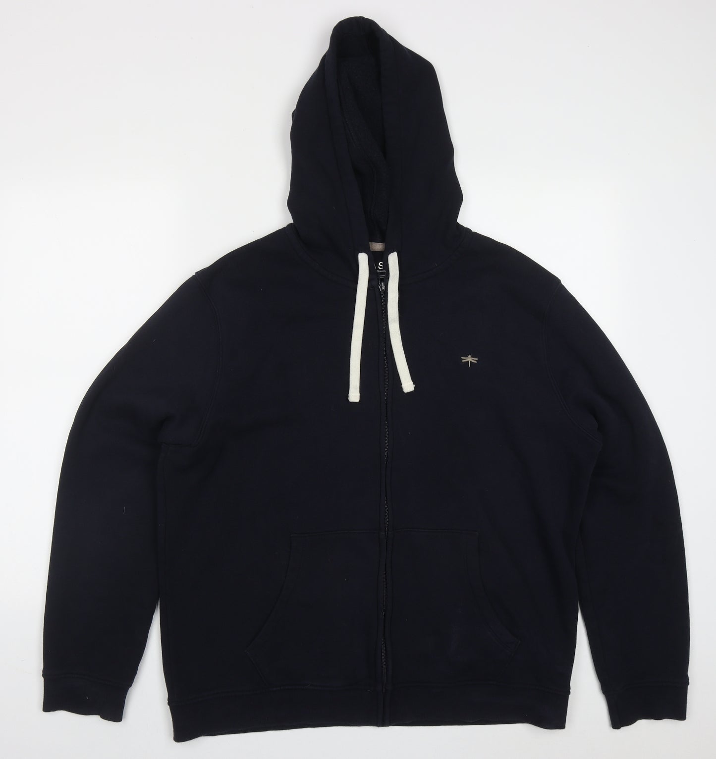 Easy Womens Blue  Cotton Full Zip Hoodie Size XL  Zip