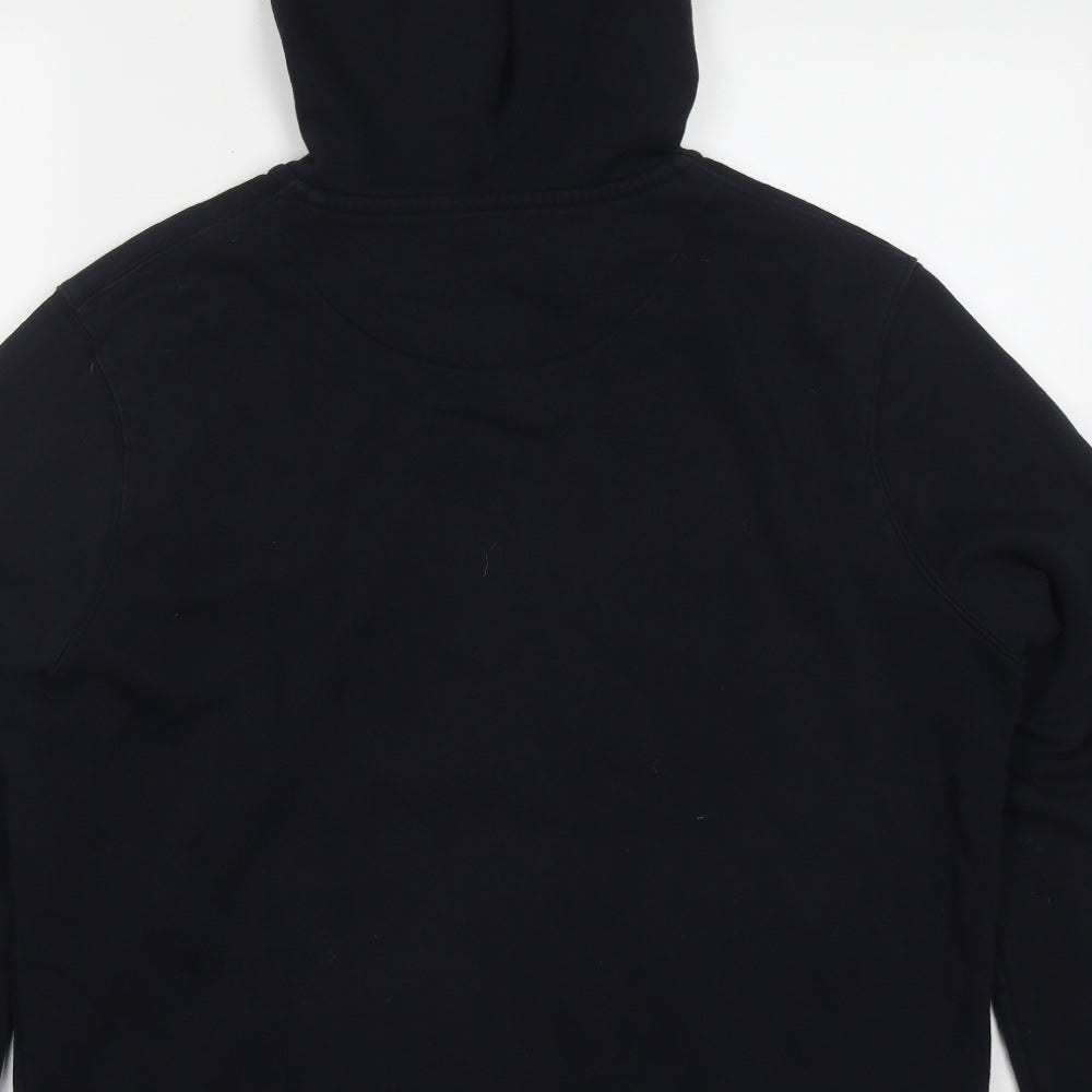 Easy Womens Blue  Cotton Full Zip Hoodie Size XL  Zip
