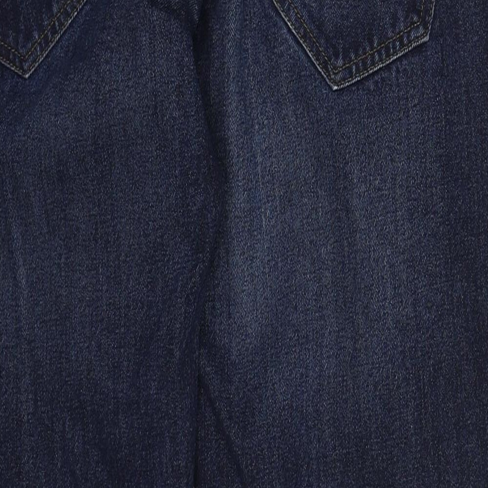 Matalan Mens Blue  Cotton Straight Jeans Size 38 L30 in Regular Button
