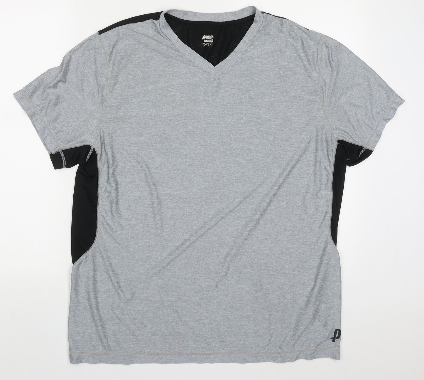 Penn Mens Grey  Polyester  T-Shirt Size XL V-Neck