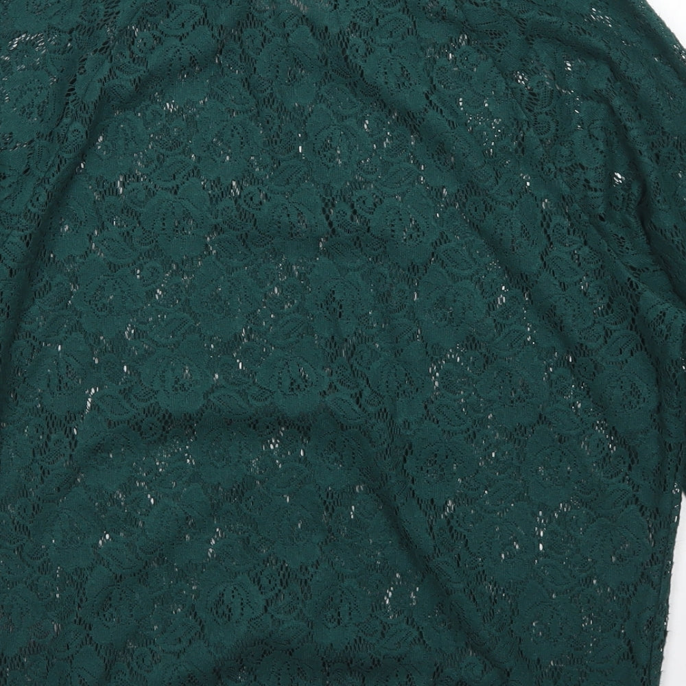 NEXT Womens Green  Polyester Pullover Sweatshirt Size 10