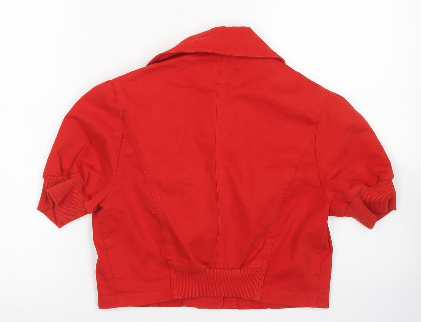 Moto Womens Red   Jacket Blazer Size 12  Button