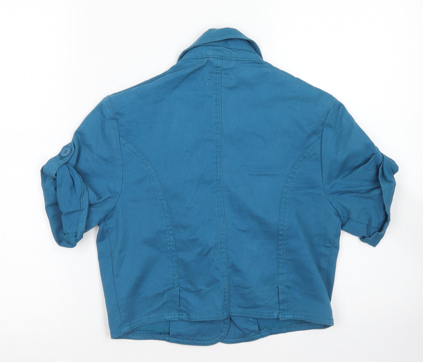 Moto Womens Blue   Jacket Blazer Size 12  Button