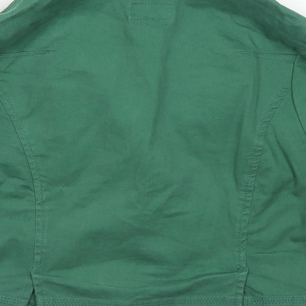 Moto Womens Green   Jacket Blazer Size 10  Button