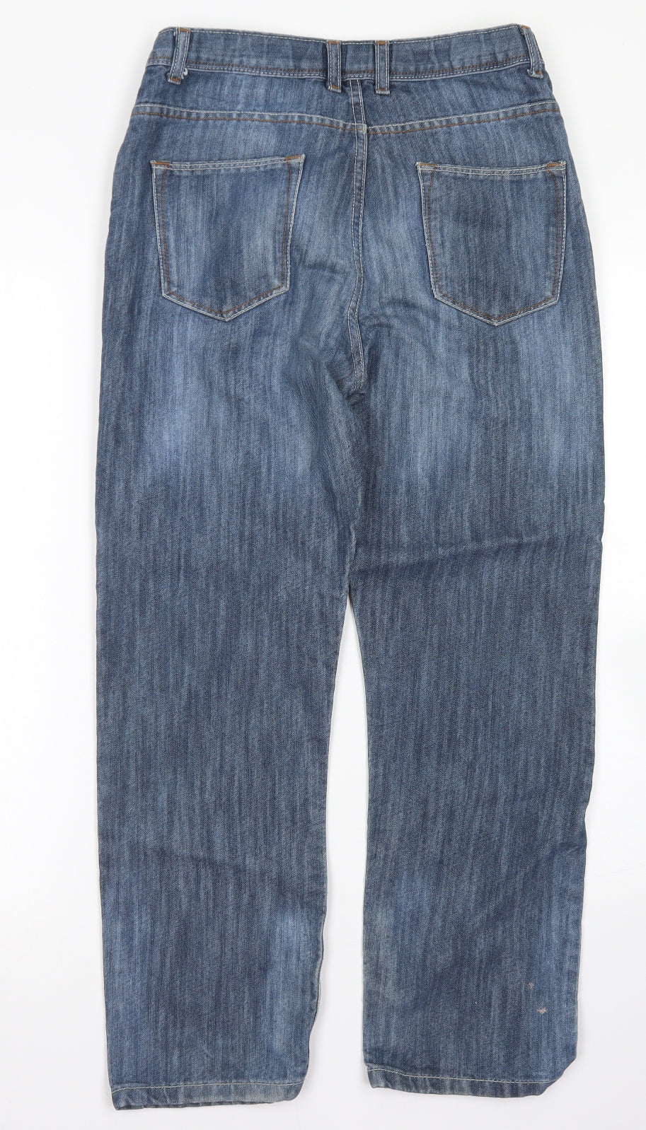 Matalan Boys Blue  Cotton Straight Jeans Size 13 Years  Regular Button
