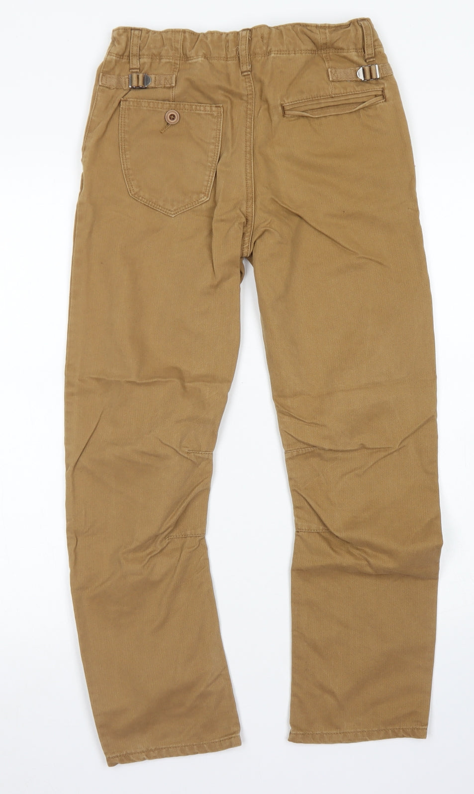 Indigo Collection Boys Brown  Cotton Chino Trousers Size 11 Years  Regular Button