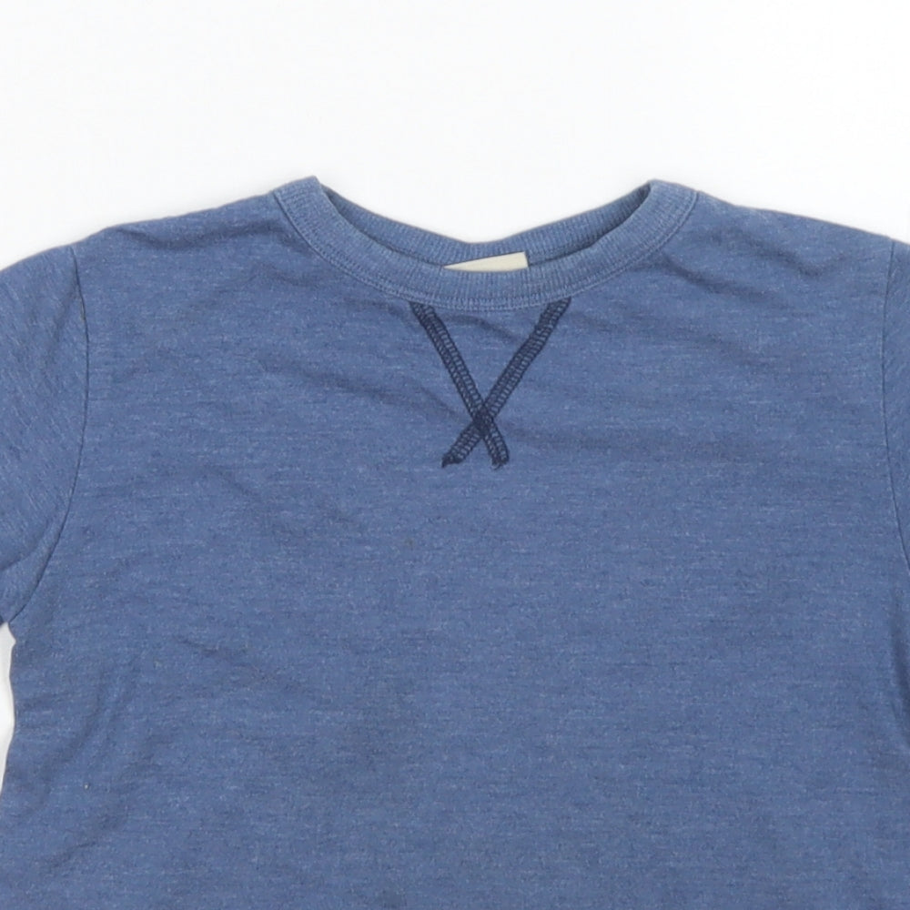 NEXT Boys Blue  Cotton Basic T-Shirt Size 5 Years Crew Neck