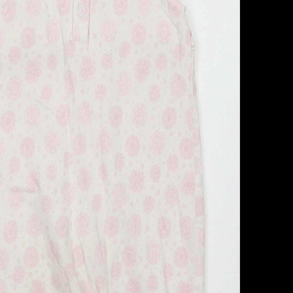 Mothercare Girls Pink Paisley Cotton Romper One-Piece Size 9-12 Months  Snap - Snail