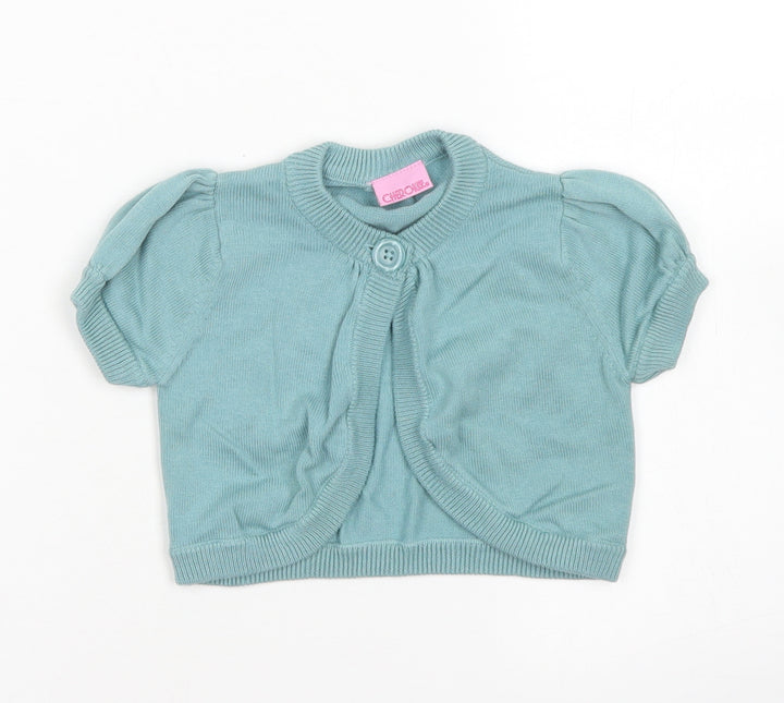 Cherokee  Blue  Cotton Cardigan Jumper Size 12-18 Months  Button