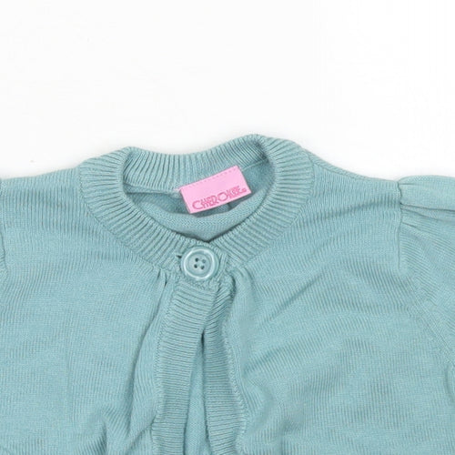 Cherokee  Blue  Cotton Cardigan Jumper Size 12-18 Months  Button