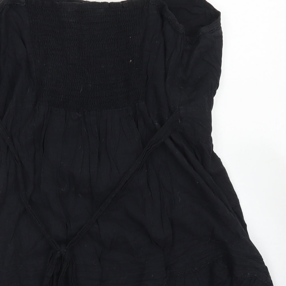 Inspire Womens Black  Cotton Camisole Blouse Size 20 Round Neck