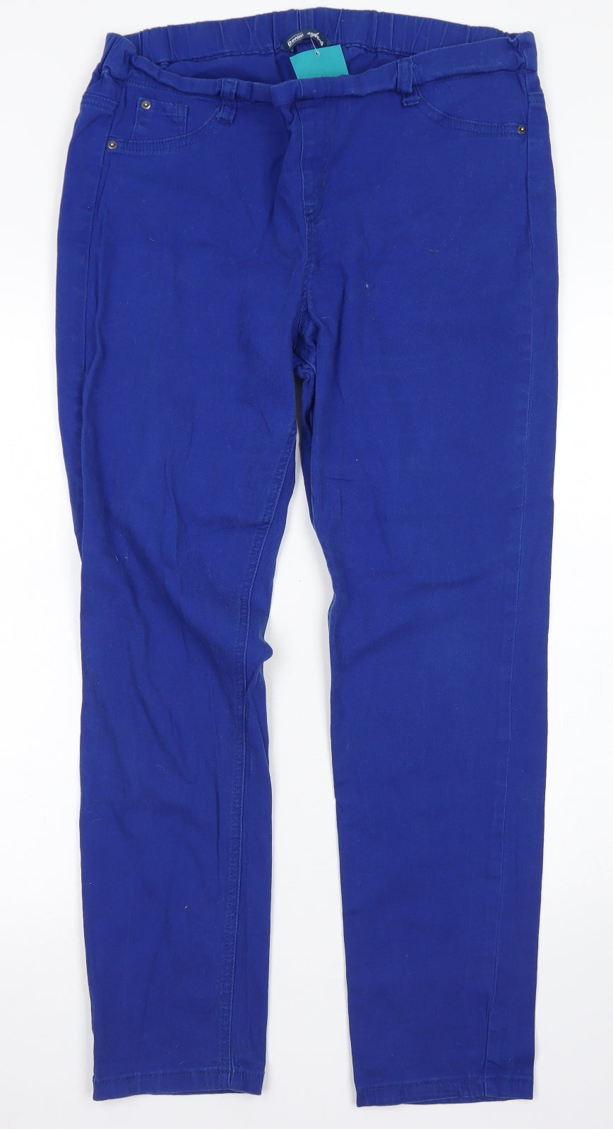 BHS Womens Blue  Cotton Jegging Jeans Size 18 L26 in Regular