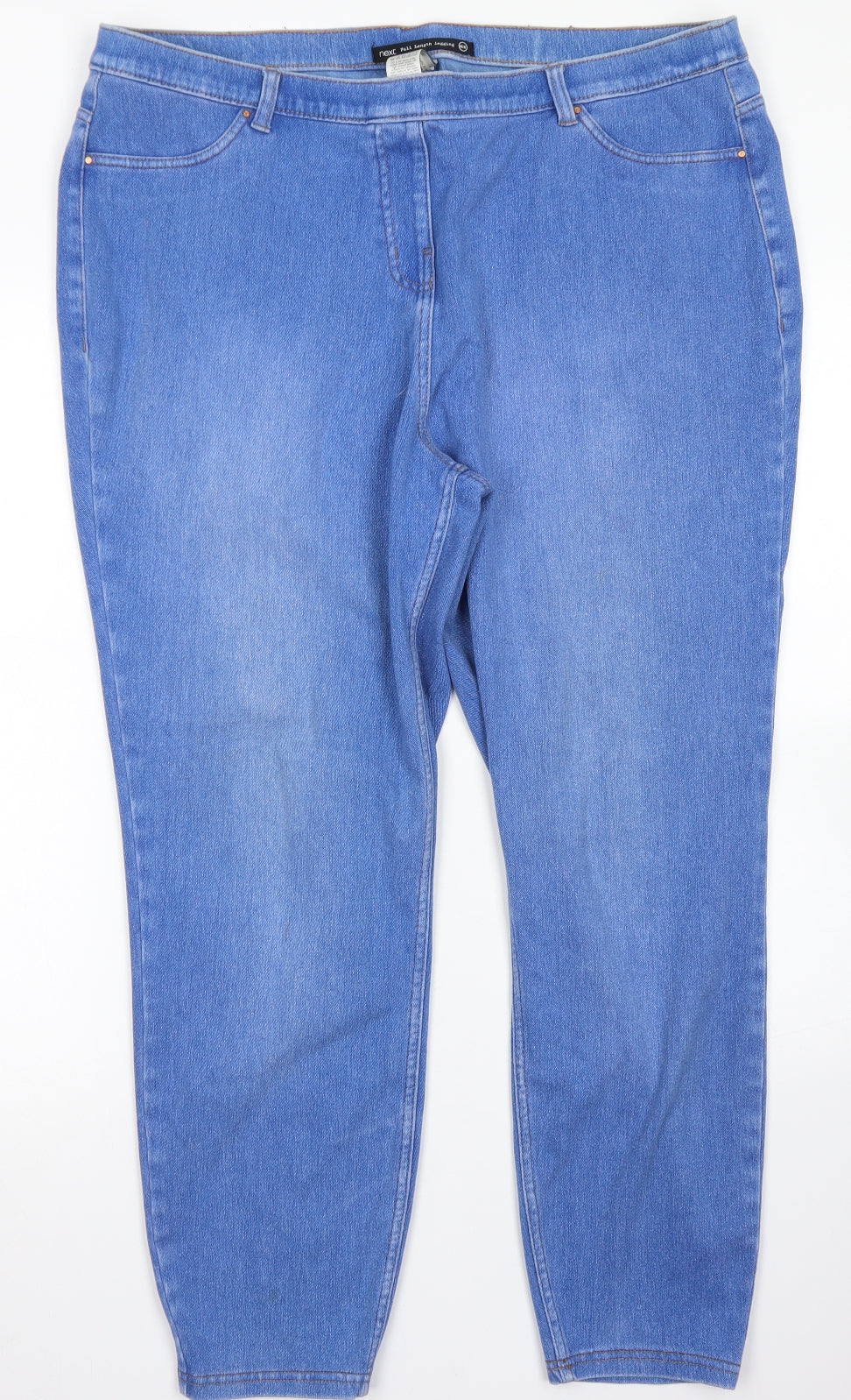 NEXT Womens Blue  Cotton Jegging Jeans Size 20 L25 in Regular