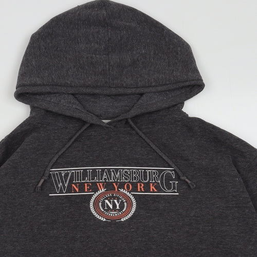 Primark Womens Grey  Cotton Pullover Hoodie Size S  Pullover - New York