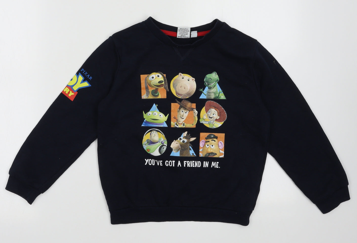 Primark Boys Blue  Cotton Pullover Sweatshirt Size 6-7 Years  Pullover - TOY STORY