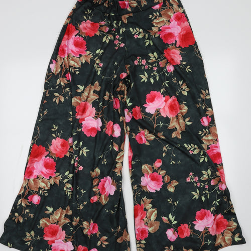 graffic Womens Green Floral Polyester Cami Pyjama Pants Size S   - wide leg