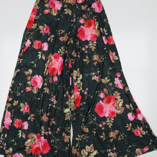 graffic Womens Green Floral Polyester Cami Pyjama Pants Size S   - wide leg