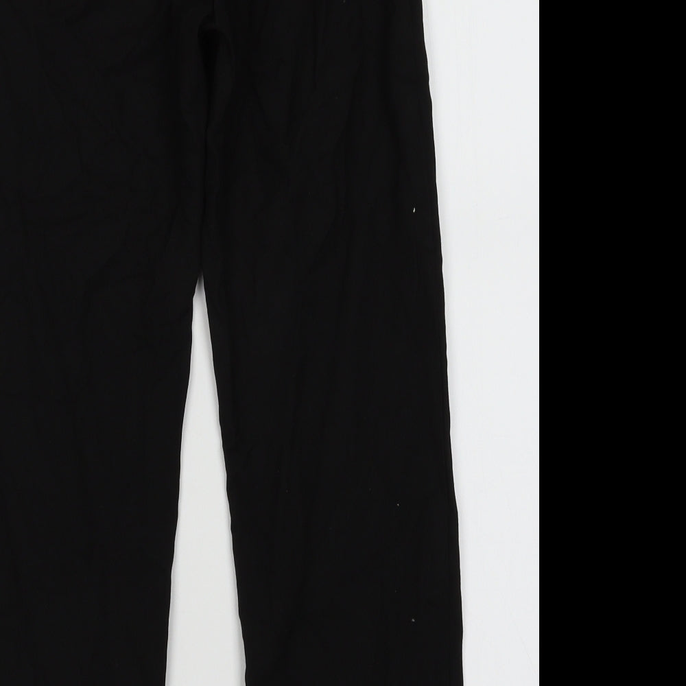 F&F Boys Black  Polyester Capri Trousers Size 11-12 Years  Regular Hook & Eye - School