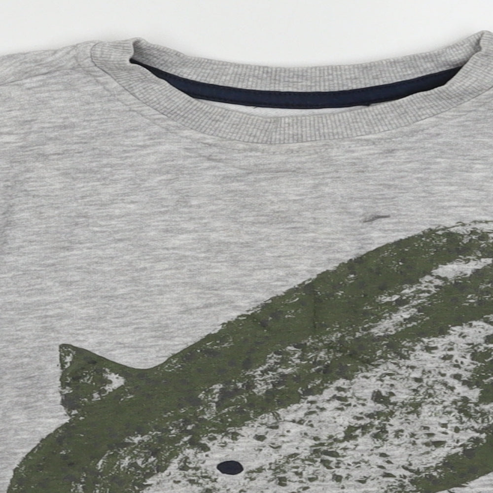 George Boys Grey  Cotton Pullover Sweatshirt Size 4-5 Years  Pullover