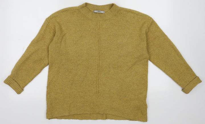 George Womens Yellow Polyester Pullover Sweatshirt Size M Pullover