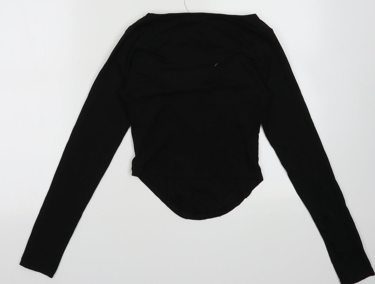 New Look Womens Black  Cotton Camisole Blouse Size 10 Square Neck