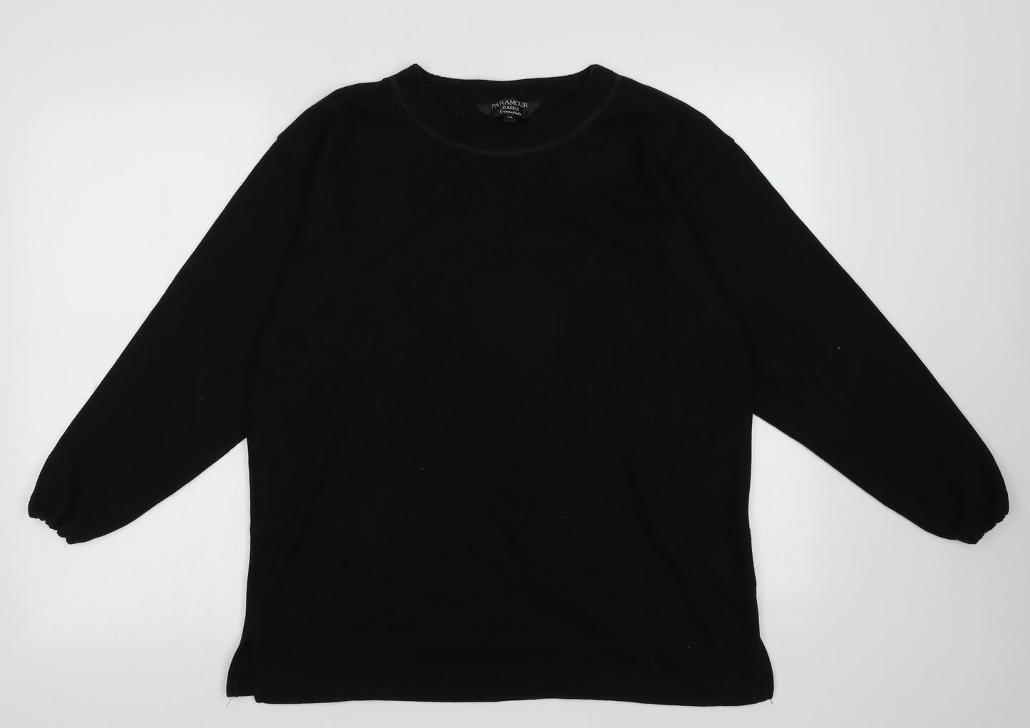 Paramour Womens Black  Polyester Pullover Sweatshirt Size M  Pullover