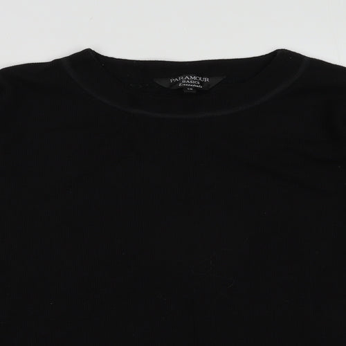 Paramour Womens Black  Polyester Pullover Sweatshirt Size M  Pullover