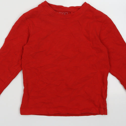 NEXT Boys Red  Cotton Pullover Sweatshirt Size 5 Years  Pullover