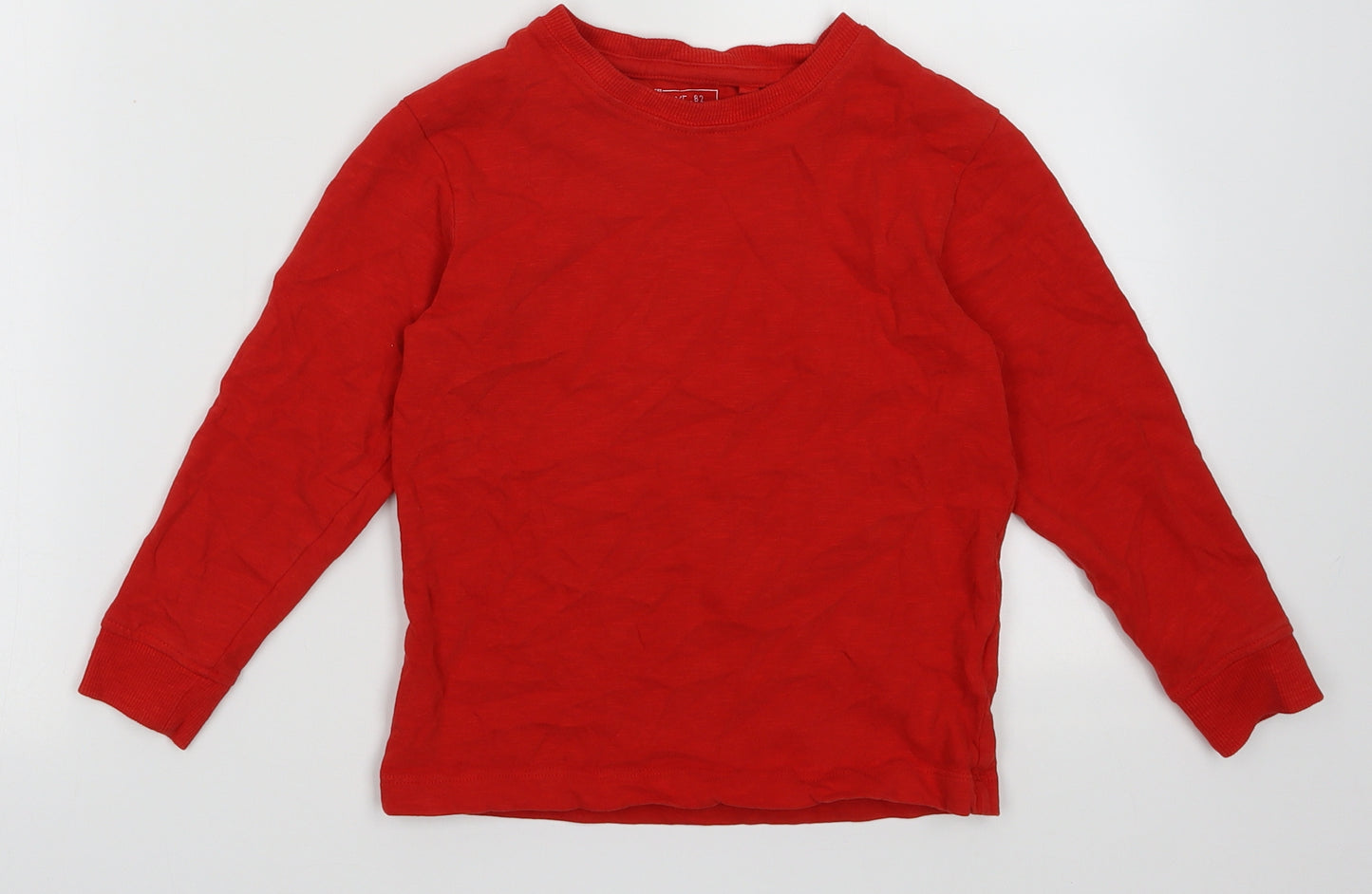 NEXT Boys Red  Cotton Pullover Sweatshirt Size 5 Years  Pullover