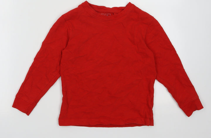 NEXT Boys Red  Cotton Pullover Sweatshirt Size 5 Years  Pullover