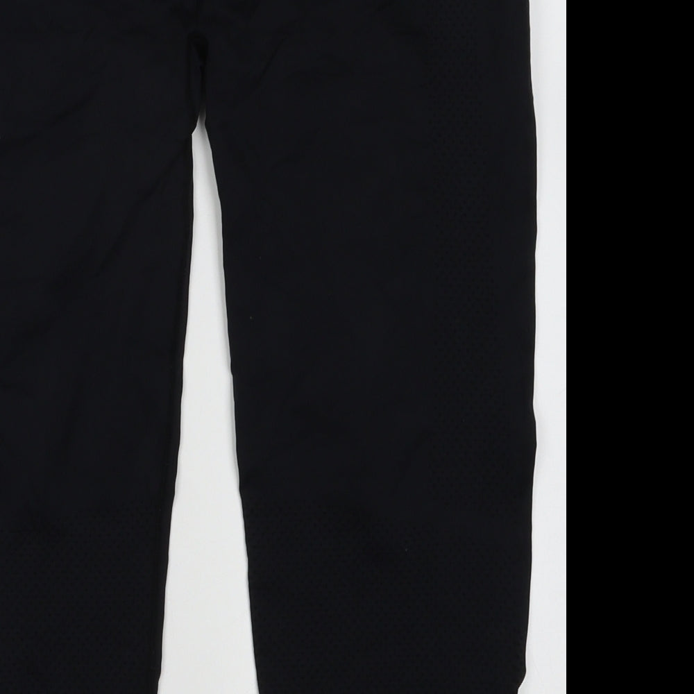 USA Pro Womens Black  Polyamide Cropped Leggings Size 14 L20 in Regular