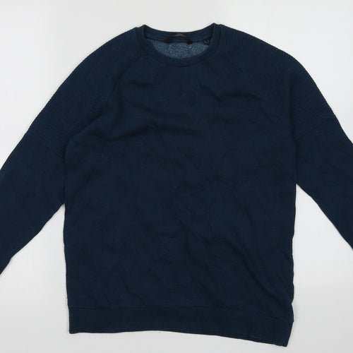 George Boys Blue  Cotton Pullover Sweatshirt Size 11-12 Years  Pullover