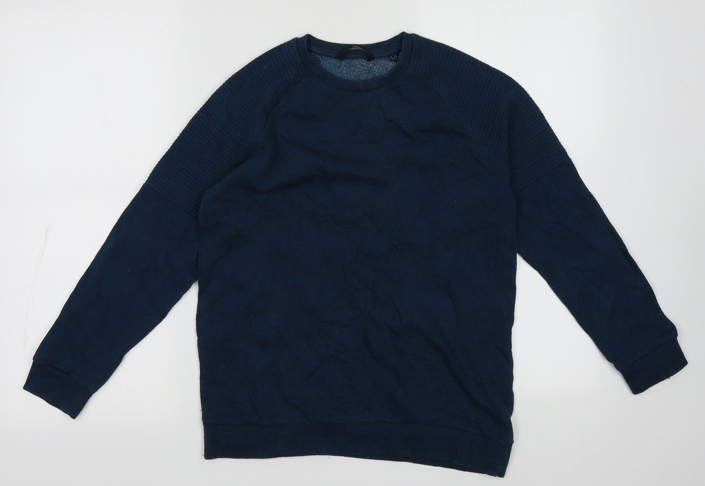 George Boys Blue  Cotton Pullover Sweatshirt Size 11-12 Years  Pullover