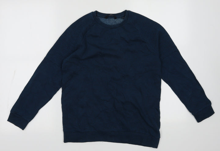 George Boys Blue  Cotton Pullover Sweatshirt Size 11-12 Years  Pullover