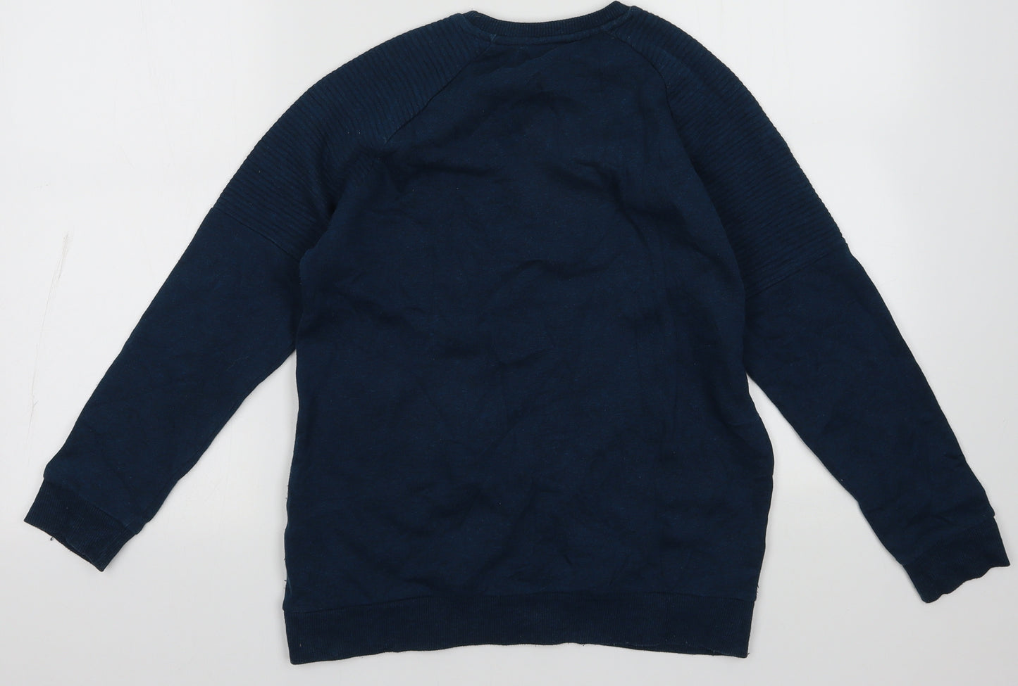 George Boys Blue  Cotton Pullover Sweatshirt Size 11-12 Years  Pullover