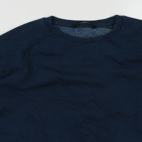 George Boys Blue  Cotton Pullover Sweatshirt Size 11-12 Years  Pullover