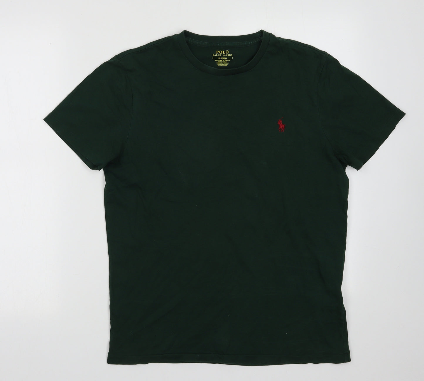 Ralph Lauren Mens Green  Cotton  T-Shirt Size M Crew Neck
