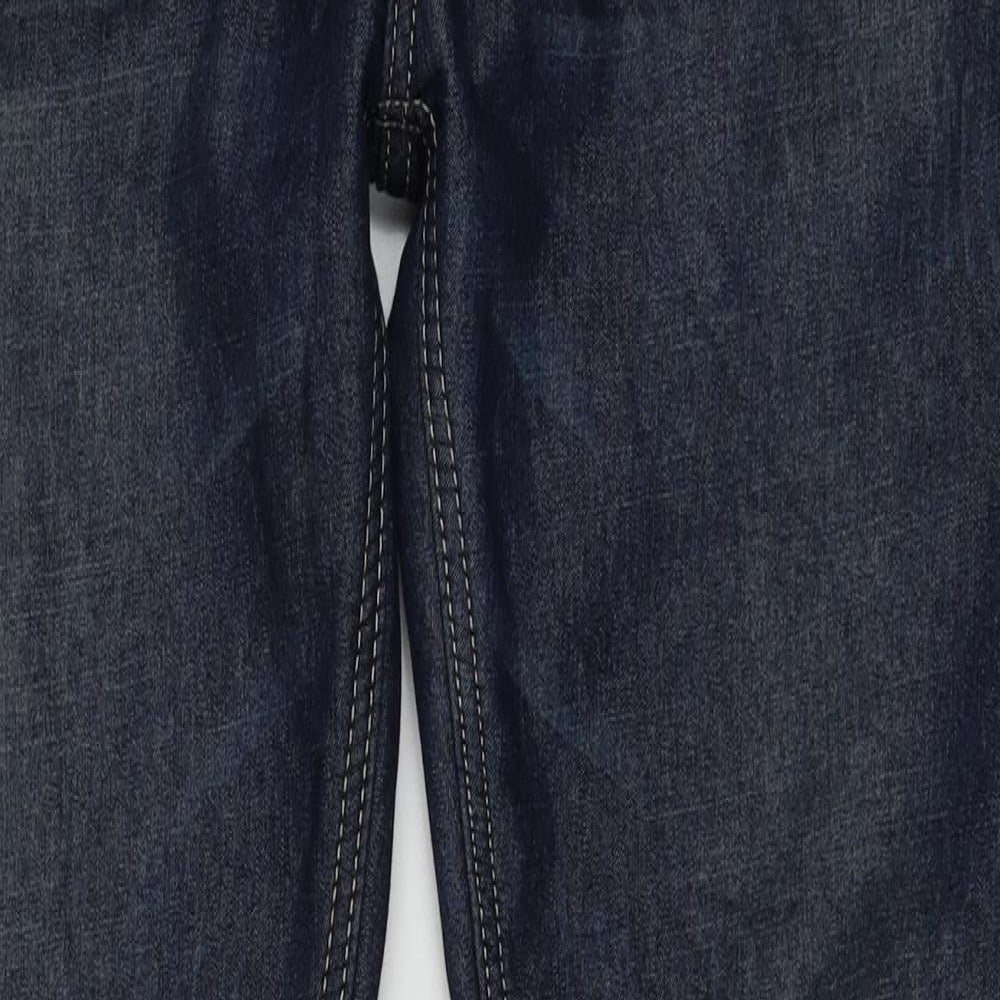 Jeans Mens Beige  Cotton Straight Jeans Size 32 L32 in Regular Button