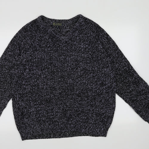 EWM Mens Blue  Acrylic Pullover Sweatshirt Size M