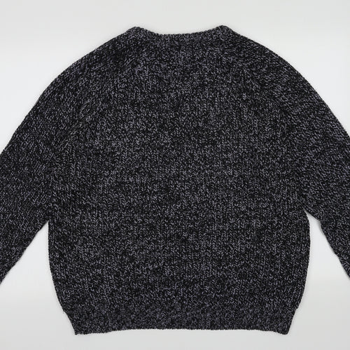 EWM Mens Blue  Acrylic Pullover Sweatshirt Size M